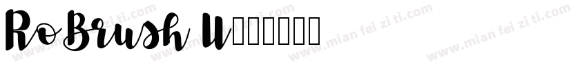 RoBrush U字体转换